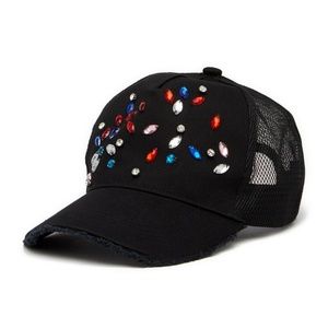 Jewel Embellished Baseball Hat